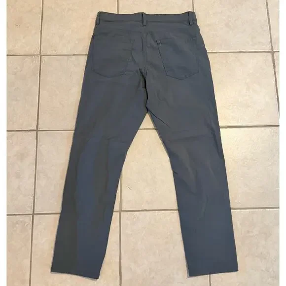 Copper & Oak Men’s Grey Performance Tech Pants 32x30 Casual Basic Everyday Pant - Picture 3 of 5